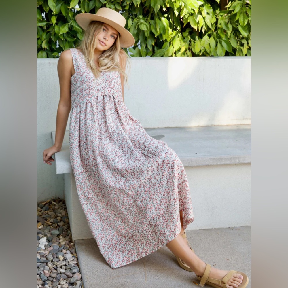 NWT Mirth Zanzibar Dress in Sunset Coral, XS